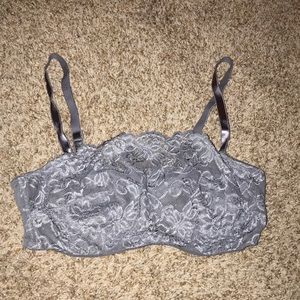 gray lace bralette 34D